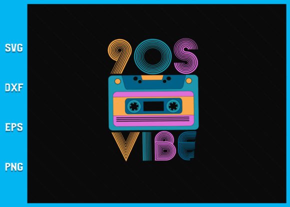 90s Vibe SVG Graphics for Crafts & Branding