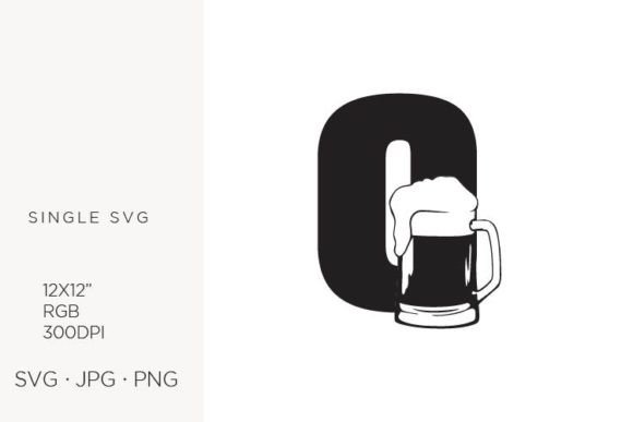 Big Glass of Beer, Letter O Graphics & Icons