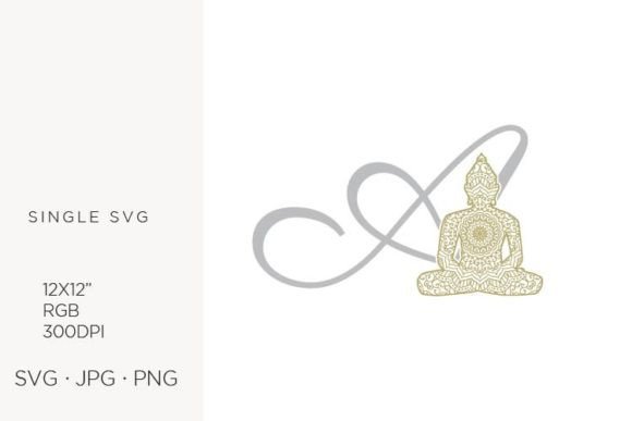 Golden Buddha Monogram Letter A: Icons & Graphics Review