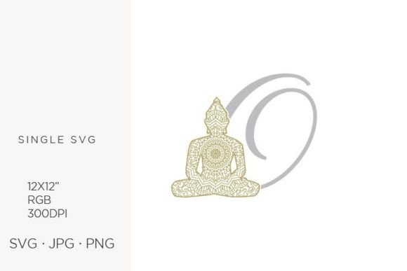 Golden Buddha Monogram Letter O