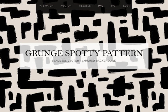 Grunge Spotty Labyrinth Seamless Pattern: Graphics & Patterns