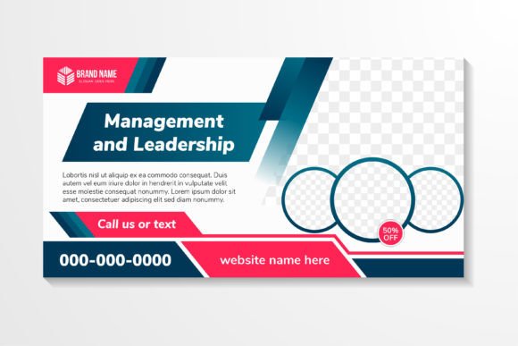 Management and Horizontal Banner Graphics