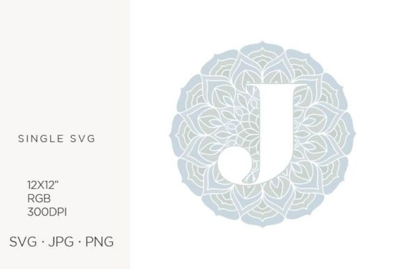 Mandala Monogram Letter J: Premium Graphics & Icons for Branding