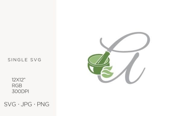 Mortar and Pestle, Spice and Letter A: Icons & Graphics for Local Branding