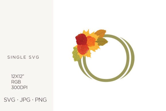 Rose Flowers As a Part of Letter O: Graphics & Icons Review