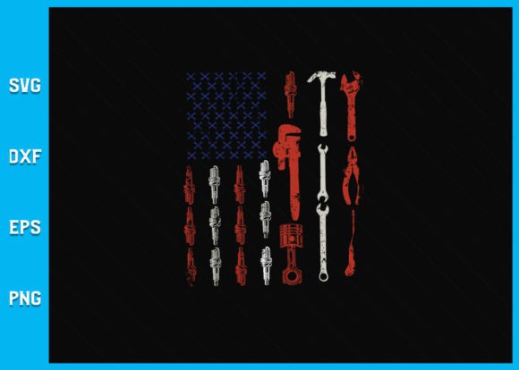 The Official Mechanic USA Flag SVG: Graphics for Crafts